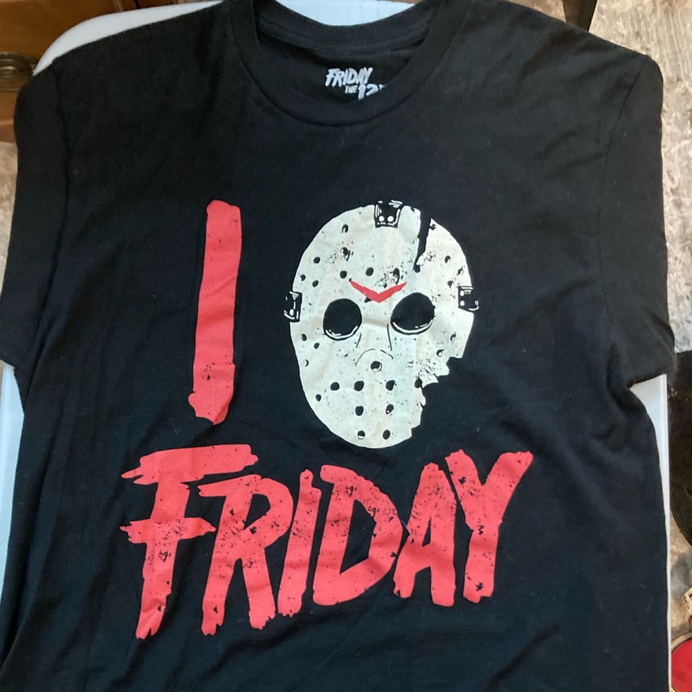 I love Friday 13th t-shirt sz L